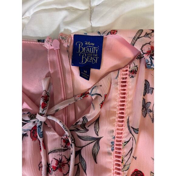 Disney Beauty and the Beast Floral Dress – Pink, Size Medium - Picture 3 of 6